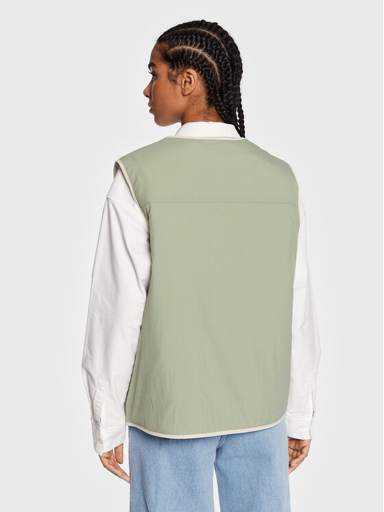 Tommy Jeans Tommy Jeans Vesta Reversible DW0DW14934 Zelená Regular Fit