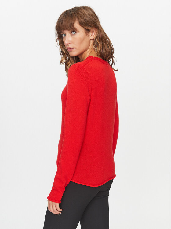 Tommy Hilfiger Tommy Hilfiger Sweter WW0WW40264 Pomarańczowy Regular Fit