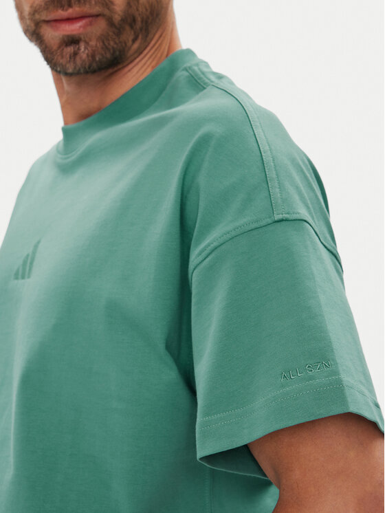 adidas adidas T-Shirt ALL SZN JX5085 Τυρκουάζ Loose Fit