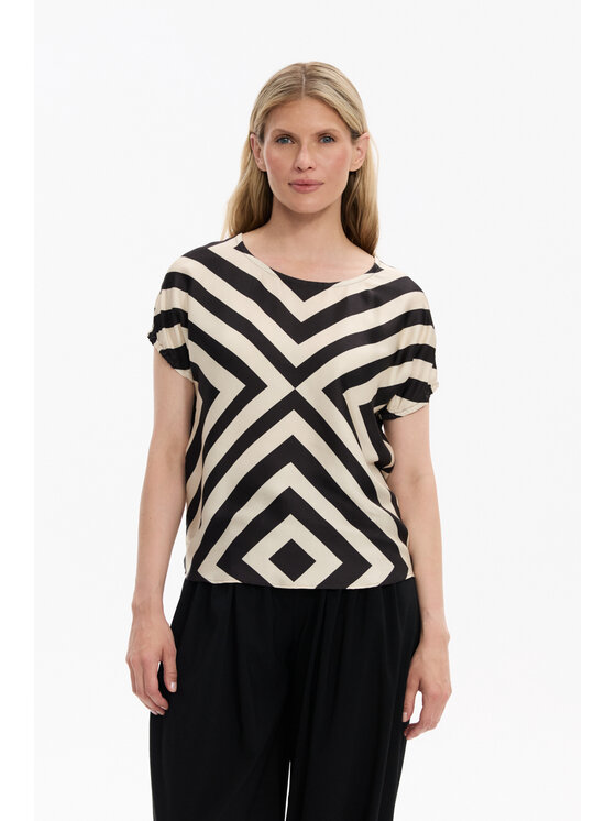 Deni Cler Milano Deni Cler Milano Top W-DC-0054-F5-I5-76-1 Kolorowy Regular Fit
