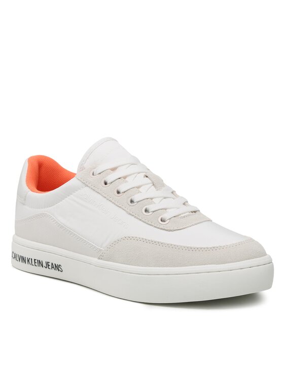 Calvin Klein Jeans Męskie Sneakersy, rozmiar 42, Białe, Classic Cupsole Su Softny YM0YM00669