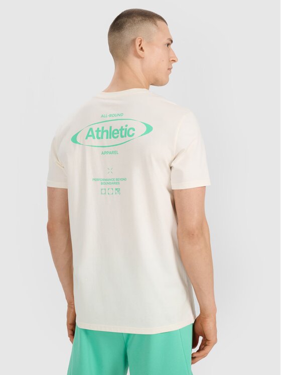 4F Męski T-Shirt, rozmiar L, Biały, 4FRSS25TTSHM2687-11S