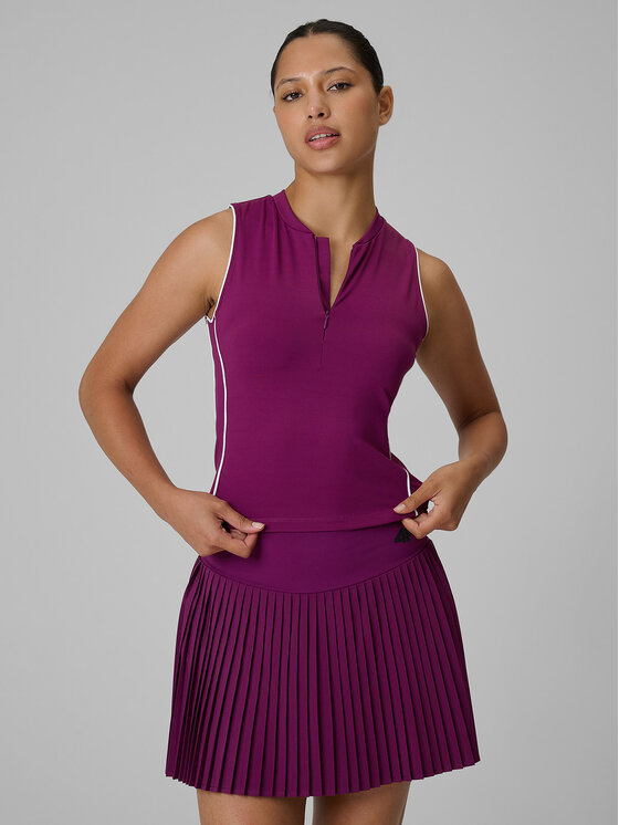 4F 4F Koszulka techniczna SERVE & SMASH Bordowy Slim Fit