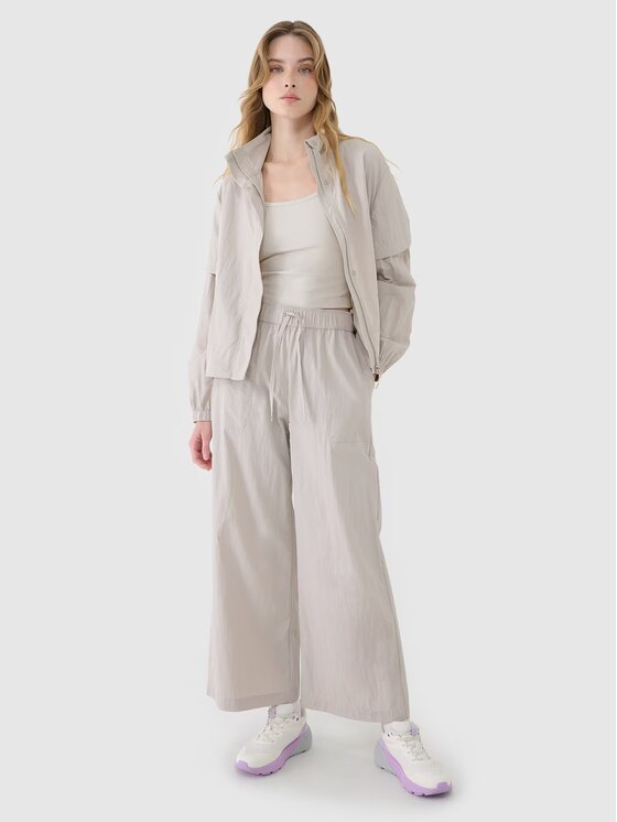 4F 4F Giacca a vento 4FWspring_summer_2025TJACF190 Beige chiaro Loose Fit