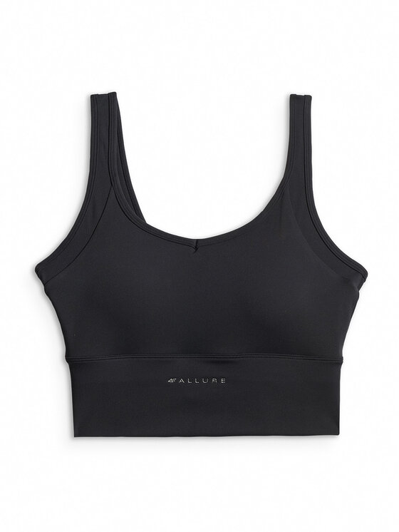 4F 4F Biustonosz sportowy YOGA Czarny