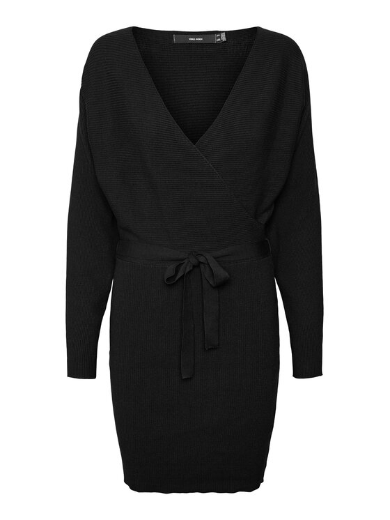 Vero Moda Vero Moda Džemper haljina 10269251 Crna Regular Fit