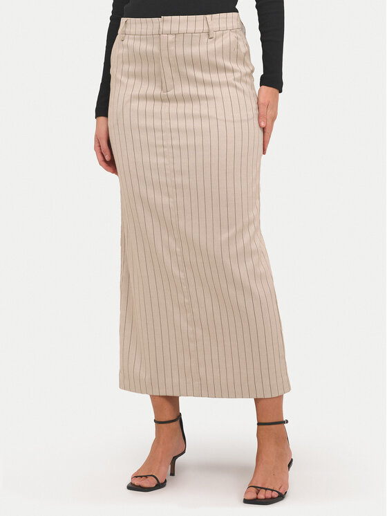 Kaffe Midi sukňa Agathe 10508753 Béžová Regular Fit