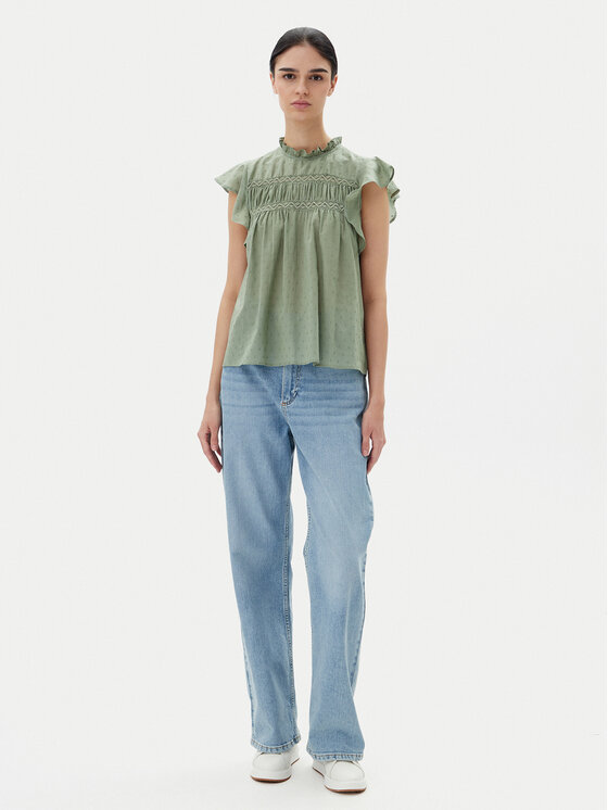 ONLY ONLY Blūze Katti 15337637 Zaļš Regular Fit