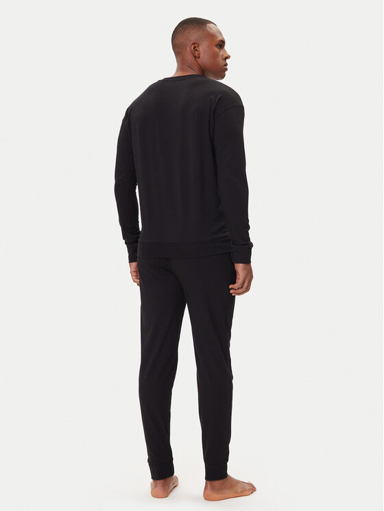 HUGO HUGO Piżama Galaxy 50549188 Czarny Regular Fit