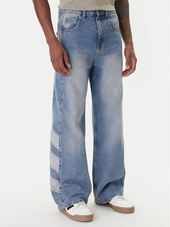 adidas adidas Jeans hlače KE0112 Modra Loose Fit