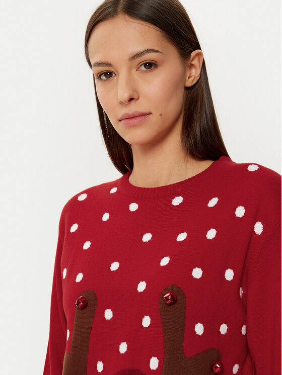 YSABEL MORA YSABEL MORA Pulover 70029 Rdeča Regular Fit
