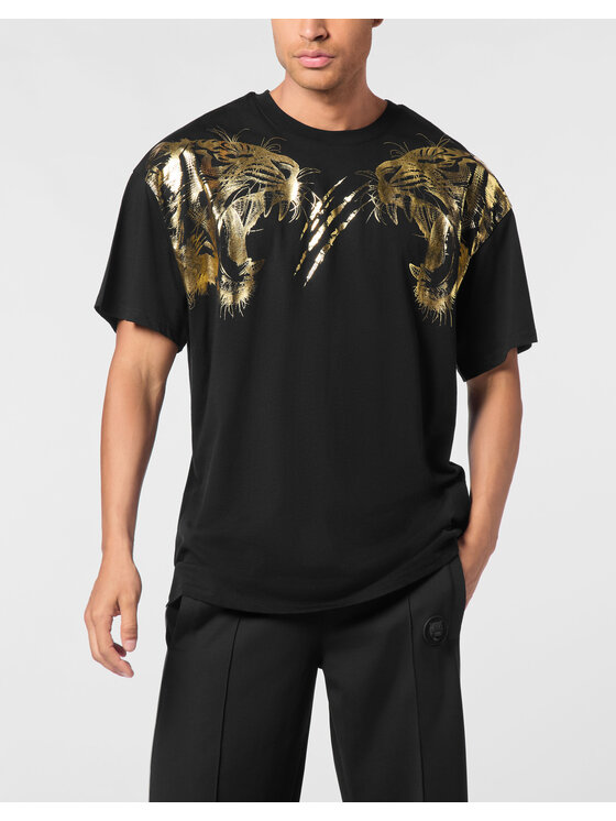 Plein Sport Plein Sport T-shirt 28017 Crna Regular Fit