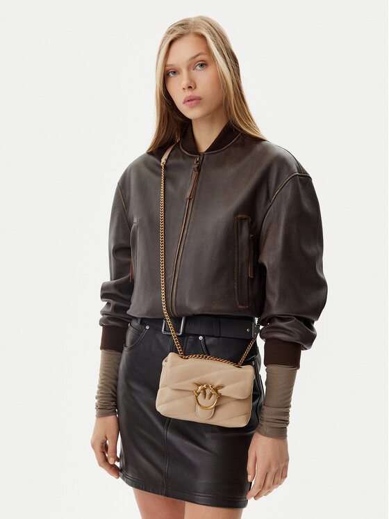 PINKO PINKO Geantă Love Puff Baby Cl PE 25 PLTT 100040 A0F2 Bej