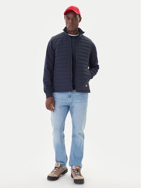 Hunter Hunter Übergangsjacke Hume Baffle HARM0016251 Dunkelblau Regular Fit