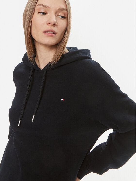 Tommy Hilfiger Tommy Hilfiger Majica dugih rukava Flag WW0WW41245 Tamnoplava Regular Fit