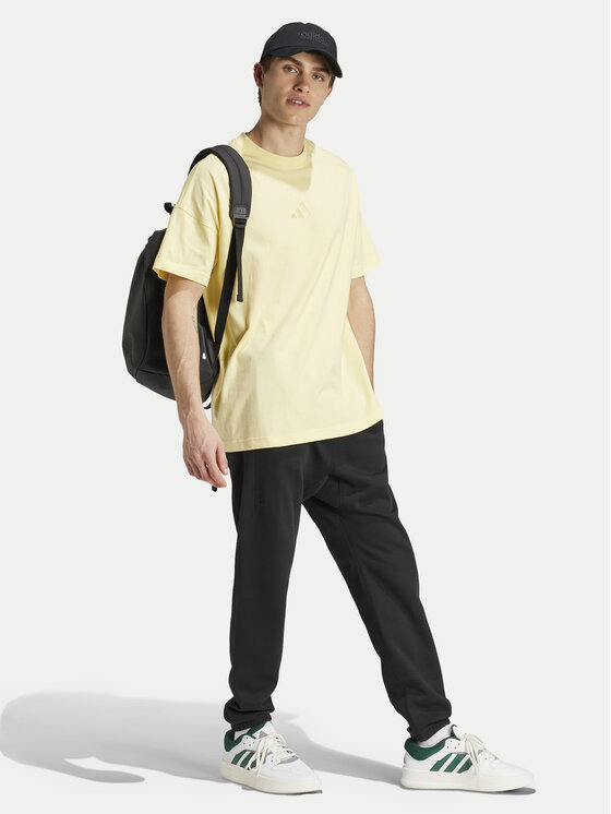 adidas adidas T-Shirt ALL SZN IY4141 Żółty Loose Fit