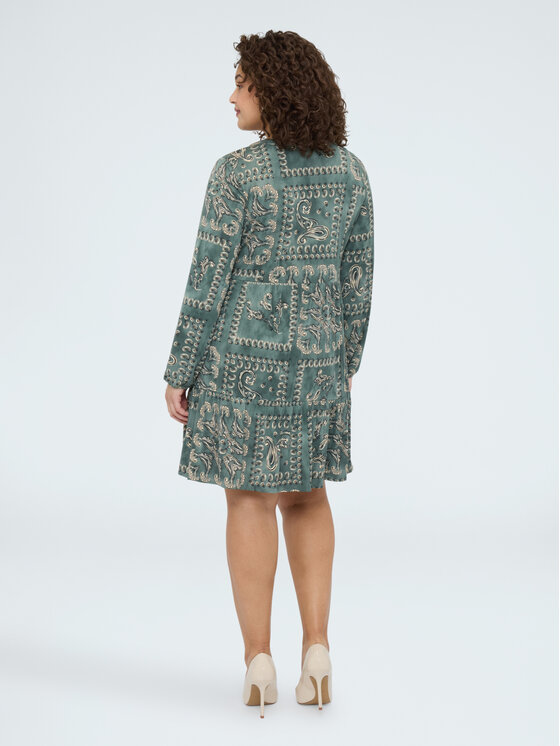 Fiorella Rubino Fiorella Rubino Vestito da giorno 7035L001209N0V5 Verde A-Line Fit