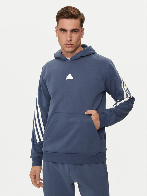 Felpa adidas bianca e blu best sale