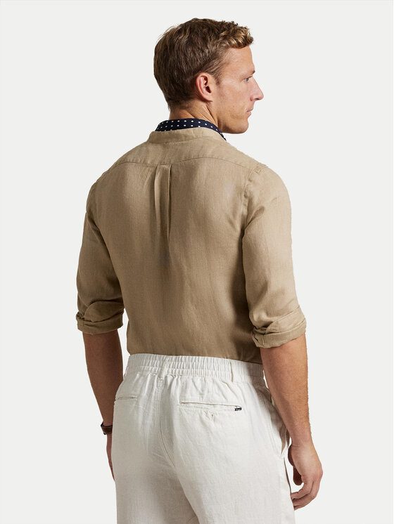 Polo Ralph Lauren Polo Ralph Lauren Košulja 710968925004 Bež Slim Fit