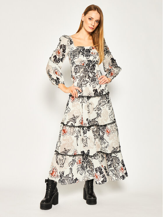 PINKO Pinko Vasaras kleita Mirmo 20201 PBK2 1B14DT 8039 Pelēks Regular Fit