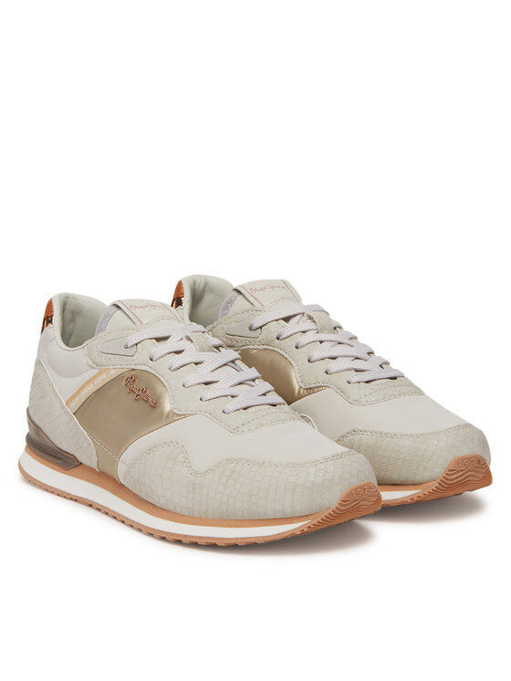 Pepe Jeans Pepe Jeans Sneakersy London Mix PLS40044 Bílá