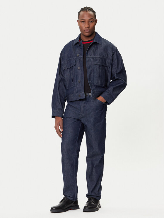 HUGO HUGO Kurtka jeansowa 50542915 Granatowy Relaxed Fit