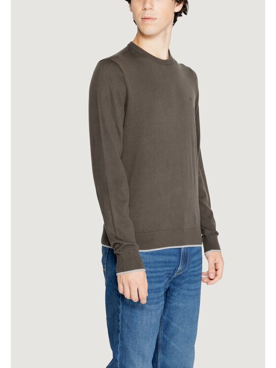 Armani Exchange Armani Exchange Sweter 8NZM6A ZM1HZ Zielony Over Fit
