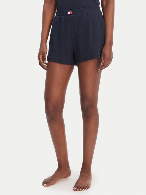 Tommy Hilfiger Tommy Hilfiger Pantaloni scurți pijama UW0UW06310 Bleumarin