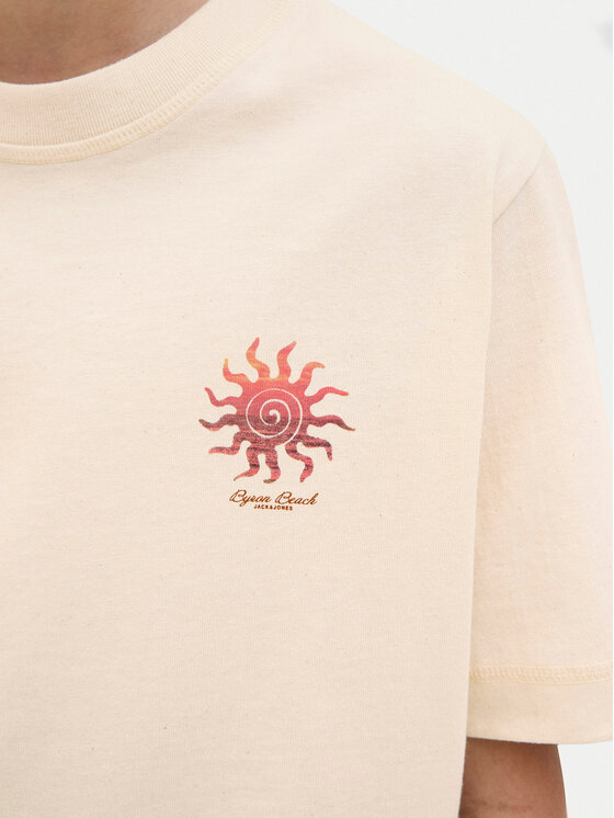 Jack & Jones Junior Jack & Jones Junior T-Shirt Canggu 12278649 Beżowy Relaxed Fit