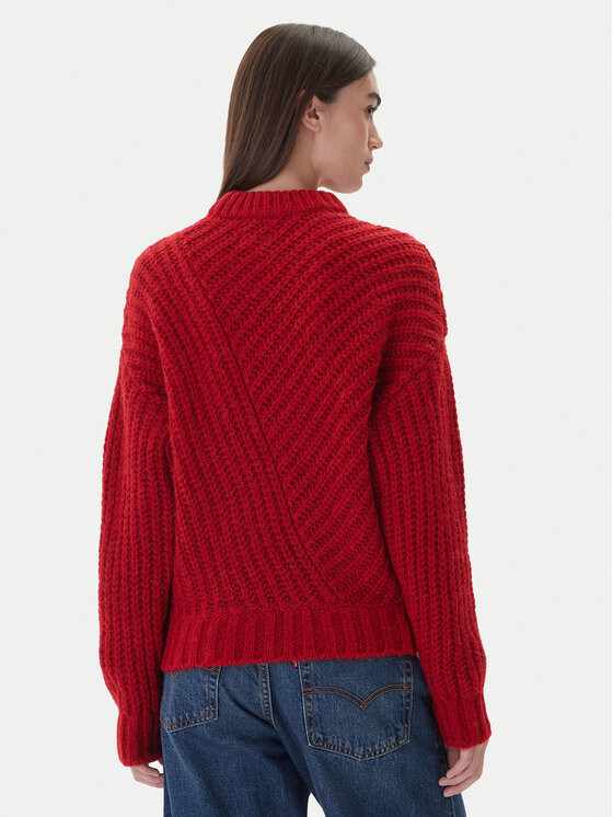 Mustang Mustang Pullover Erin 1017072 Rot Relaxed Fit