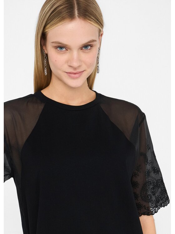 Liu Jo Liu Jo T-shirt UF5258JS90422222 Nero Regular Fit