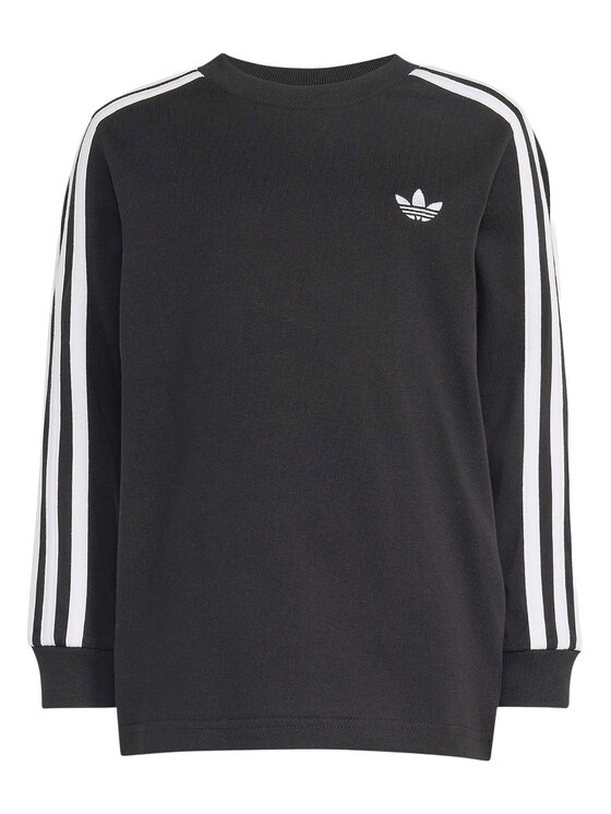 adidas adidas Bluzka 3 Stripes KQ8877 Czarny Loose Fit