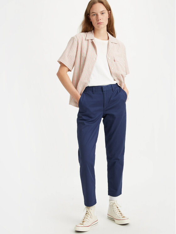 Levi's® Levi's® Pantaloni chino Essential Chino A46730002 Blu scuro Straight Fit