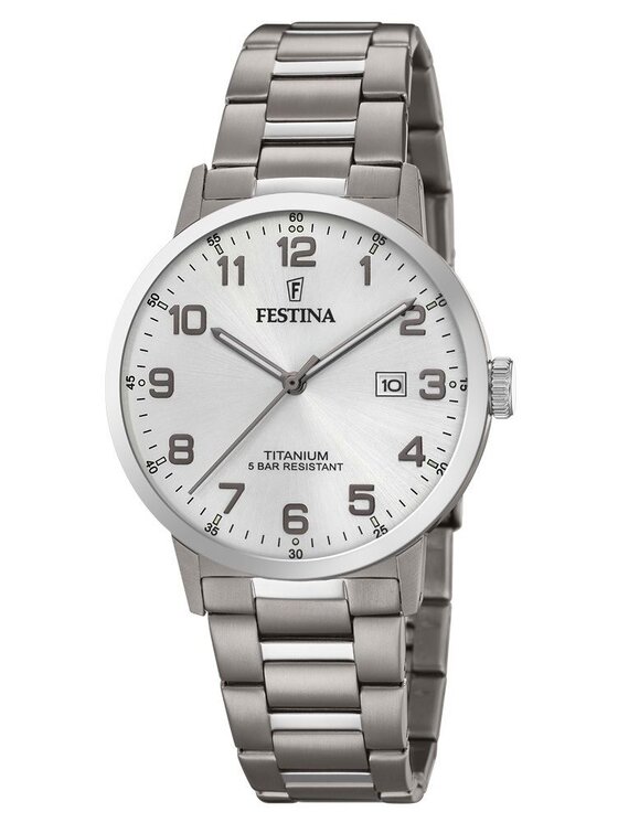 Festina Festina Zegarek F20435/1 Srebrny