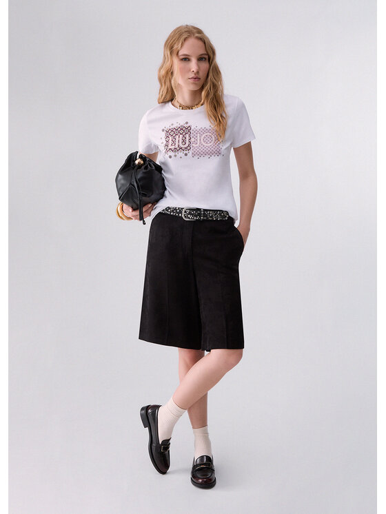 Liu Jo Liu Jo T-Shirt WF6346JS923L9469 Biały Regular Fit