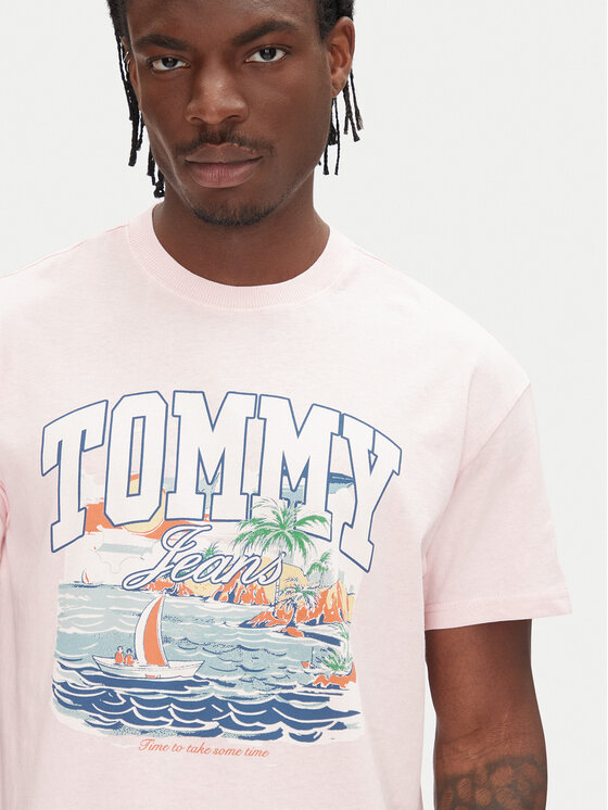 Tommy Jeans Tommy Jeans T-shirt Arch Sailing DM0DM21867 Ružičasta Relaxed Fit