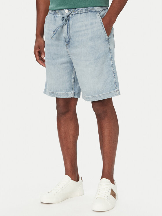 Guess Pantaloni scurți de blugi Carson M6YDVB D1407 Albastru deschis Relaxed Fit
