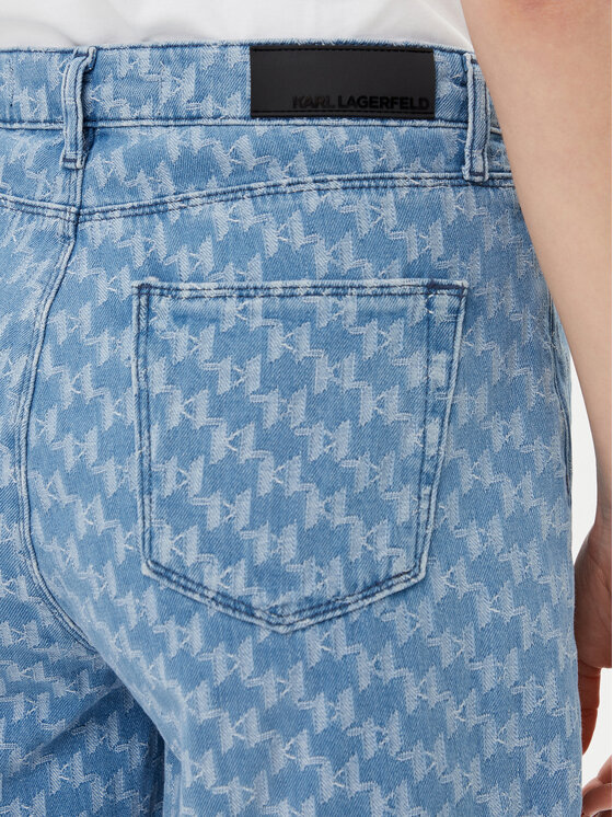 KARL LAGERFELD KARL LAGERFELD Jeans kratke hlače A2W10111 Modra Regular Fit