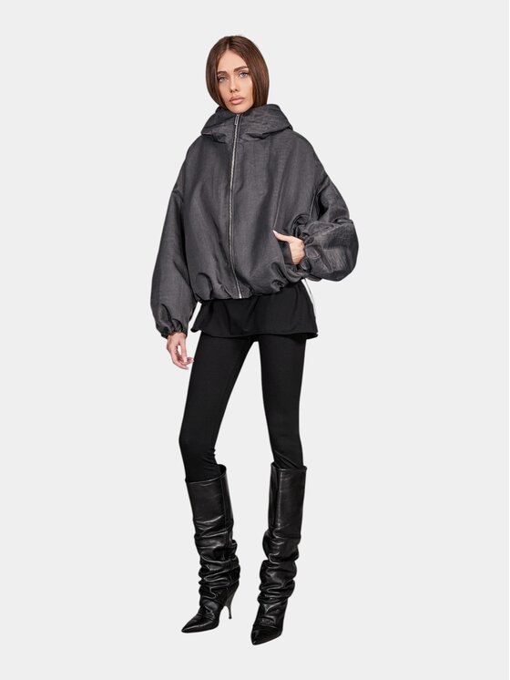 MADE BY SOCIETY MADE BY SOCIETY Kurtka anorak Ciner Graphite - J27731 Szary Basic Fit