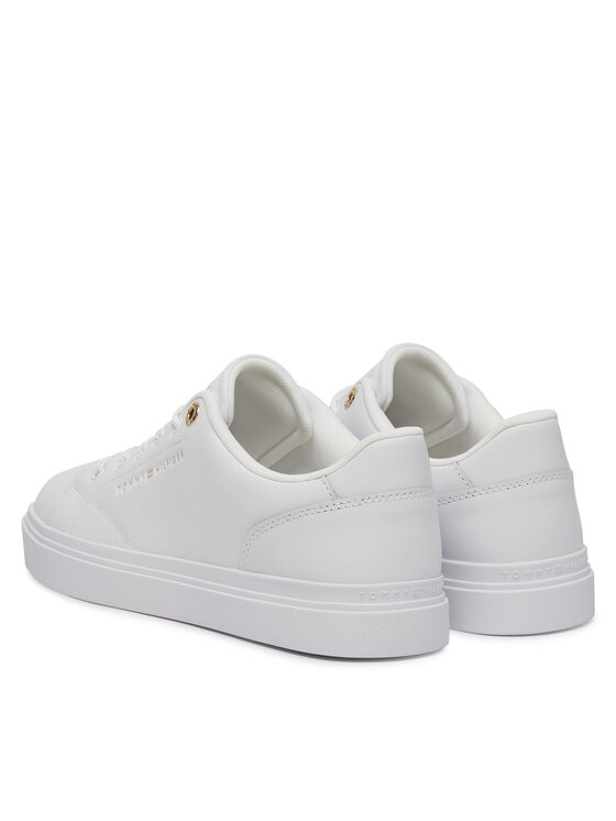 Tommy Hilfiger Tommy Hilfiger Sneakers Th Feminine Cupsole Leather FW0FW09105 Alb