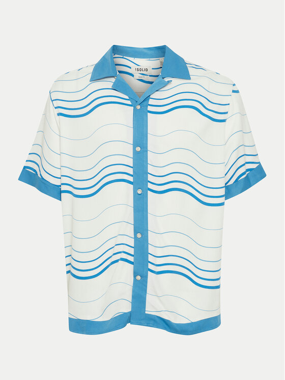 Solid Solid Сорочка Ibbs 21108204 Голубий Relaxed Fit