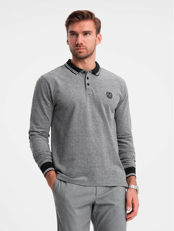 Longsleeve, rozmiar M, Czarny, OM-POLS-0129
