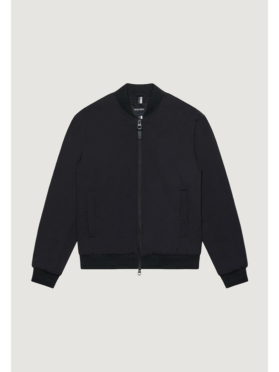 Antony Morato Antony Morato Μπόμπερ μπουφάν BOMBER REGULAR FIT WITH SILICONE PATCH Μαύρο Regular Fit