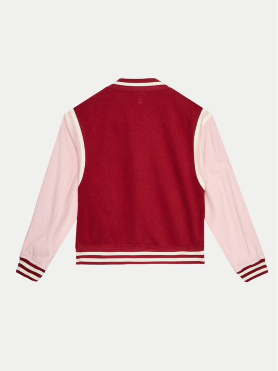 United Colors Of Benetton United Colors Of Benetton Kurtka bomber 20PYCN04P Bordowy Regular Fit
