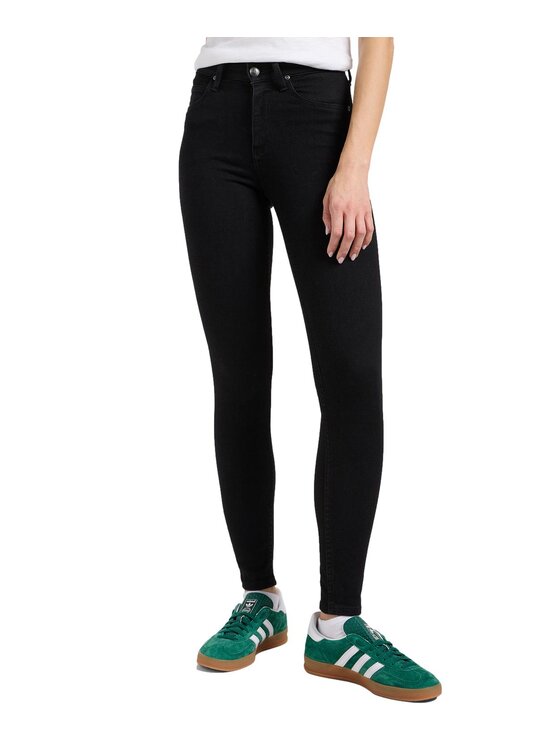 Lee Lee Jeansy Scarlett High Czarny Slim Fit