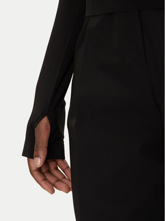 NORMA KAMALI NORMA KAMALI Блуза KK4246PLF32001 Черен Regular Fit