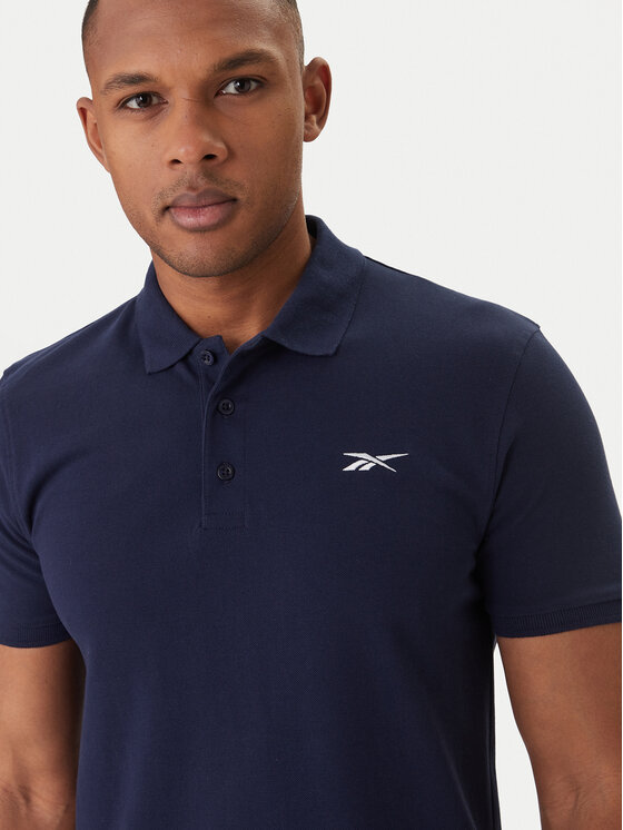 Reebok Reebok Polo Breen RK25562CCM Granatowy Regular Fit