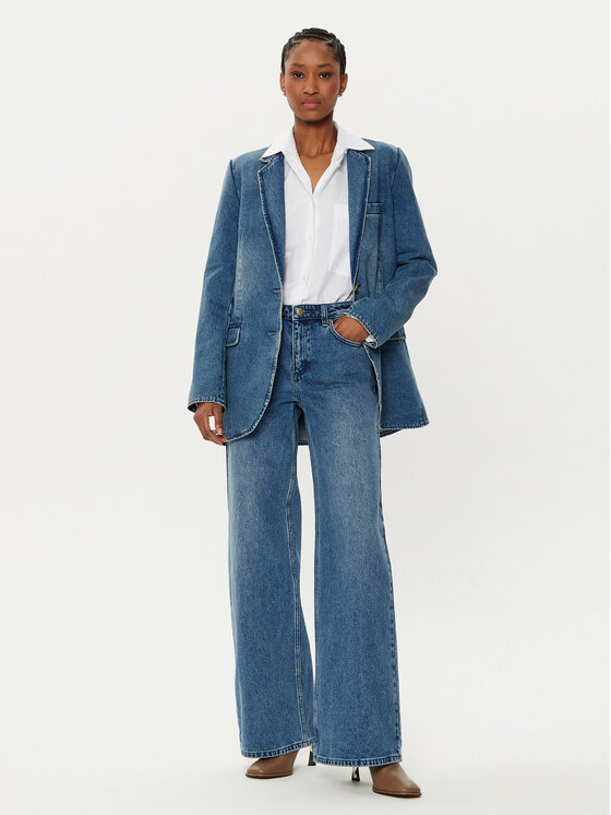 MICHAEL Michael Kors MICHAEL Michael Kors Jeansy MF49065FAU Modrá Wide Leg