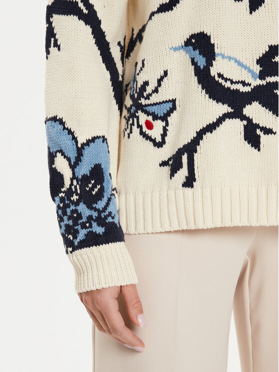 Weekend Max Mara Weekend Max Mara Maglione Dolmen 2425366191 Écru Relaxed Fit