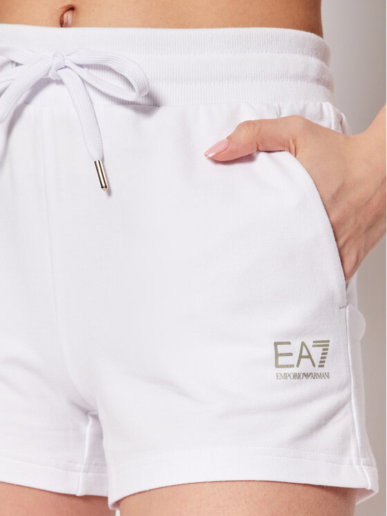 EA7 Emporio Armani EA7 Emporio Armani Sportovní kraťasy 3LTS53 TJCQZ 1100 Bílá Regular Fit